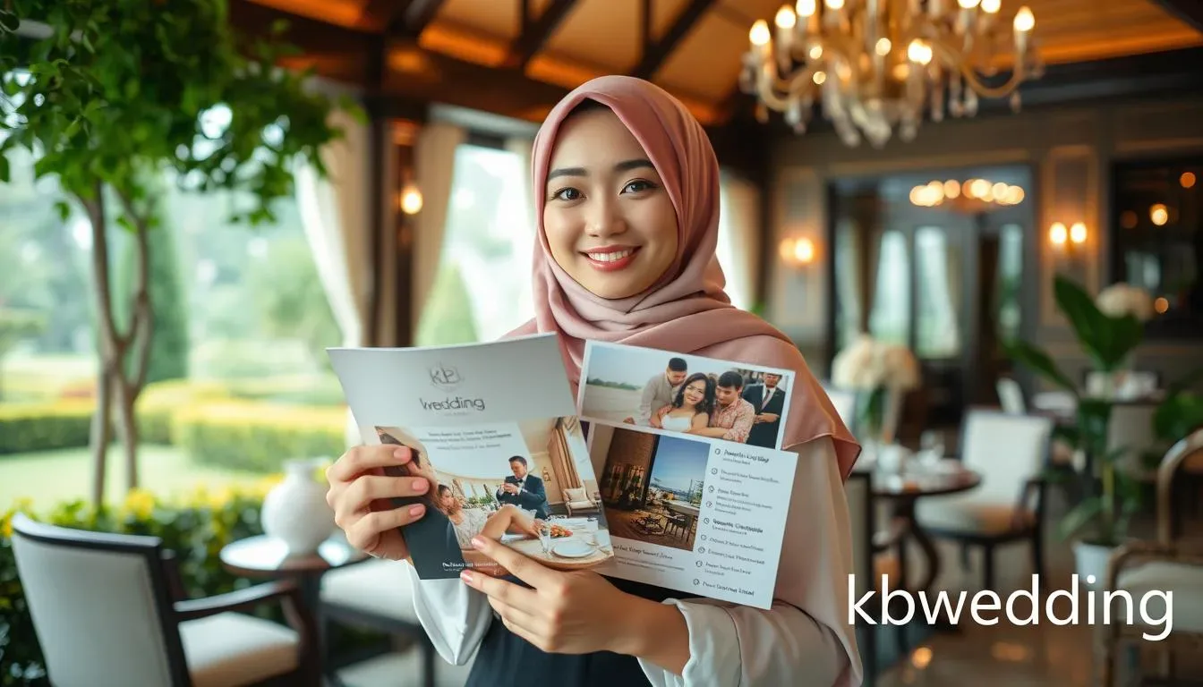 Dekorasi mewah di gedung pernikahan Bogor