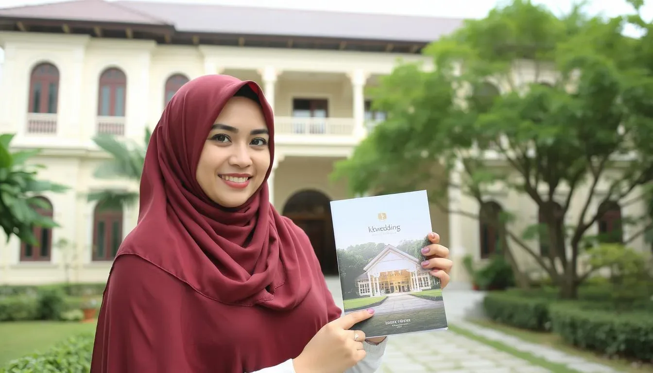 Dekorasi resepsi di gedung pernikahan Bogor