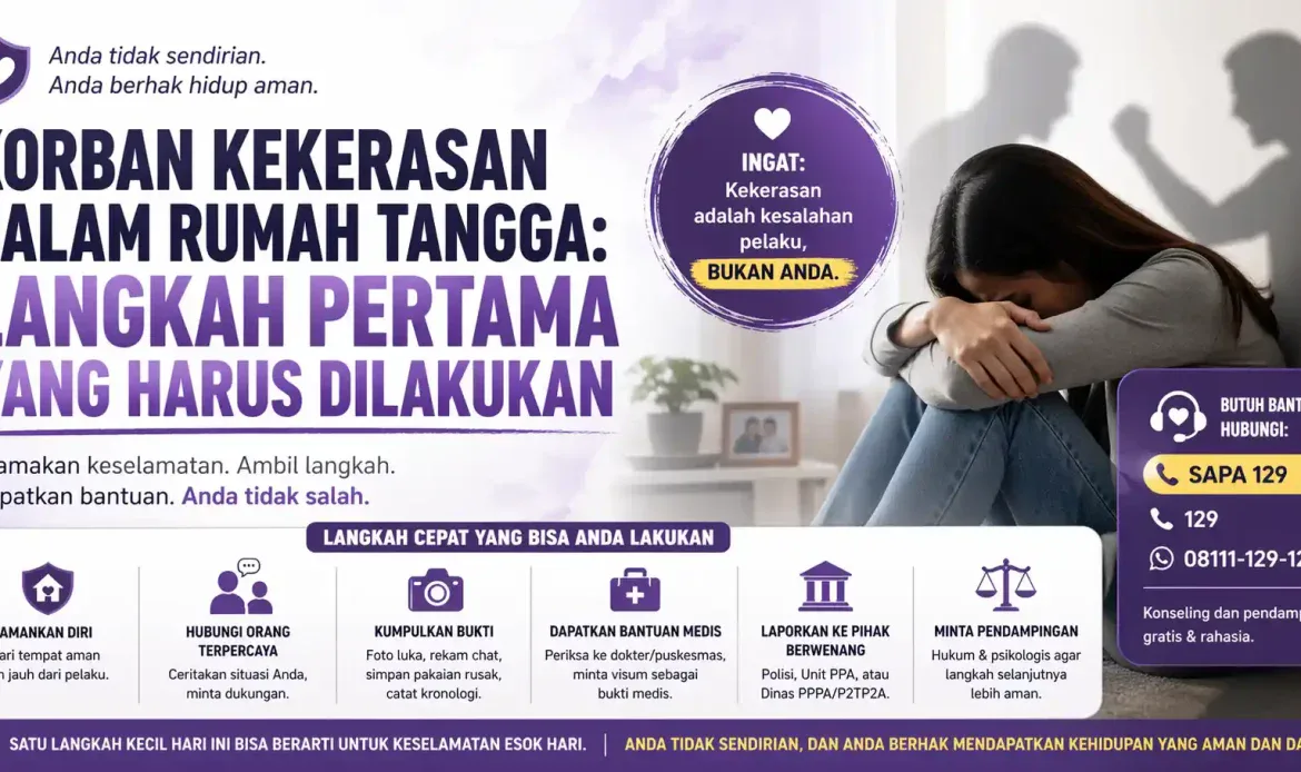 Korban Kekerasan Dalam Rumah Tangga: Langkah Pertama yang Harus Dilakukan Korban Kekerasan Dalam Rumah Tangga: Langkah Pertama yang Harus Dilakukan