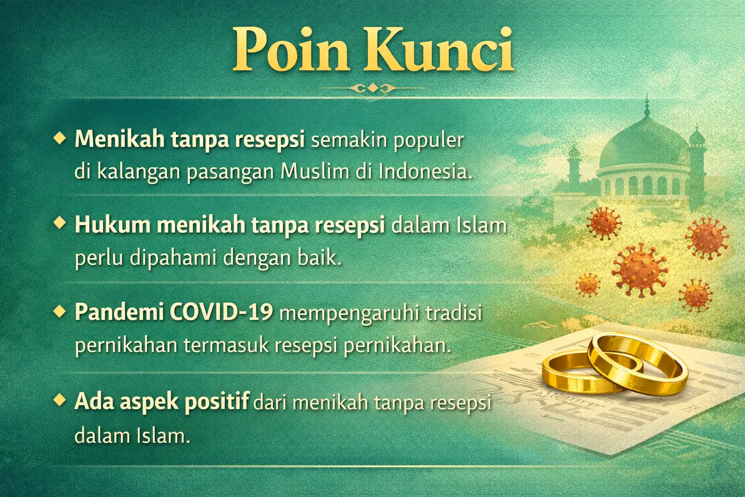 menikah tanpa resepsi dalam islam
