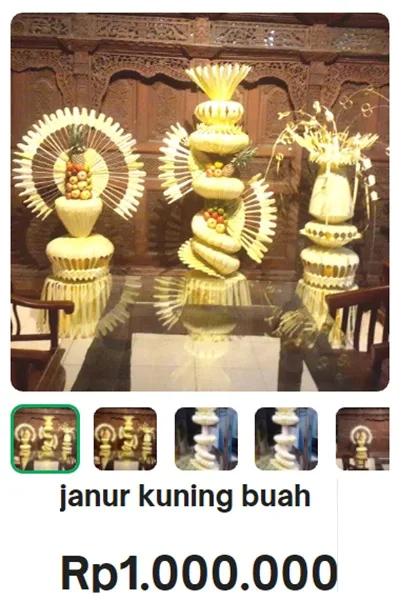 Jual janur buah pengantin
