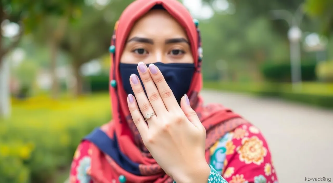 cincin pernikahan di jari