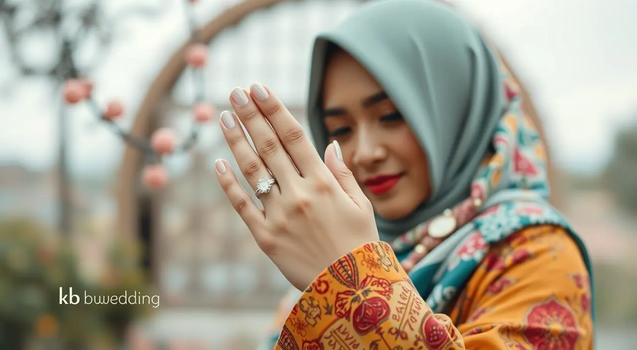 cincin pernikahan di jari