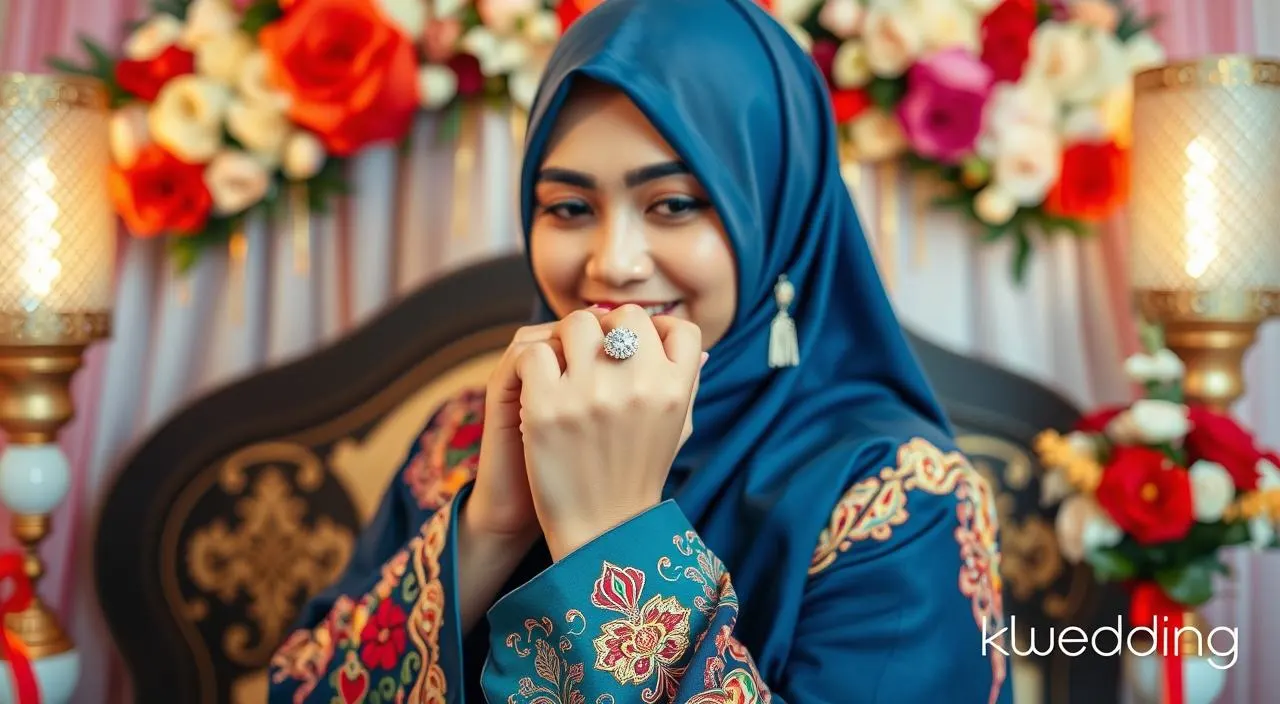 cincin pernikahan di jari