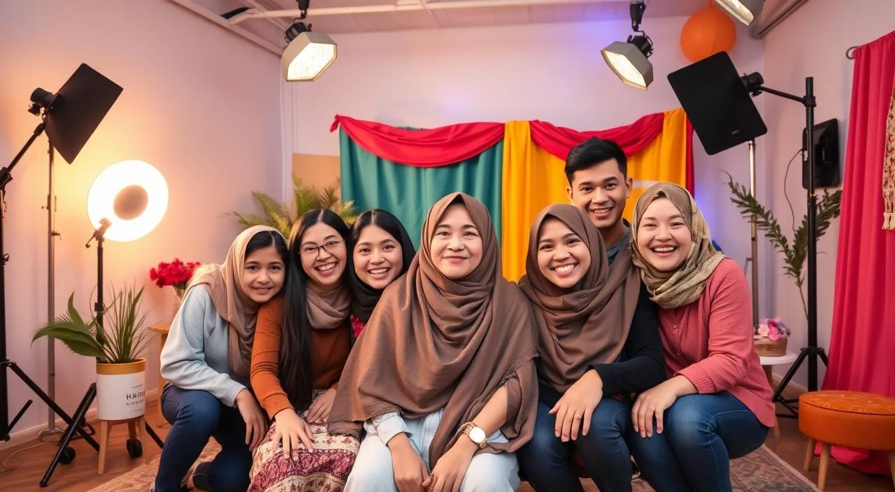 photo studio keluarga unik