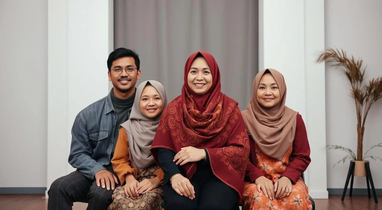 photo studio keluarga unik