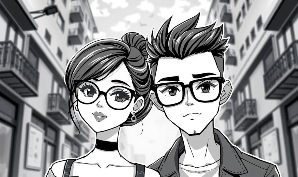 pacar ber 2 anime aesthetic pp couple hitam putih