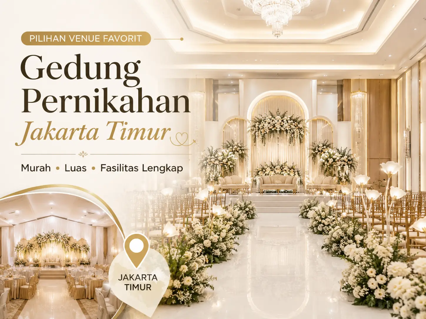 10+ Gedung Pernikahan Jakarta Timur, Mana yang Paling Didambakan?