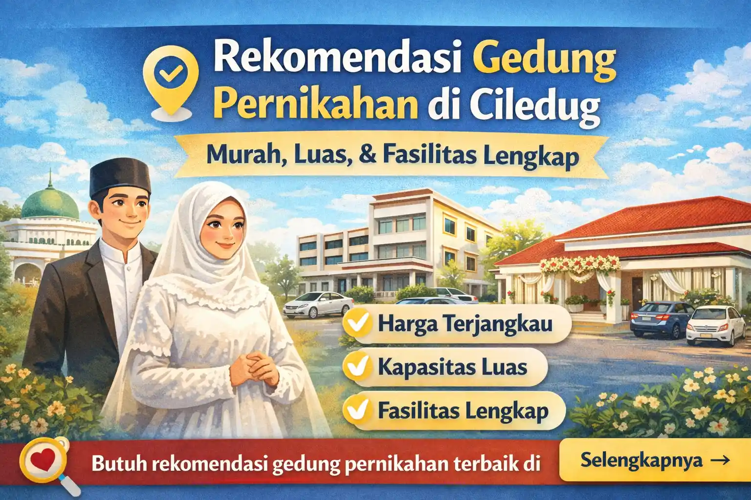 Cari Gedung Pernikahan di Ciledug? Ini Pilihan yang Murah, Luas, dan Fasilitasnya Lengkap!