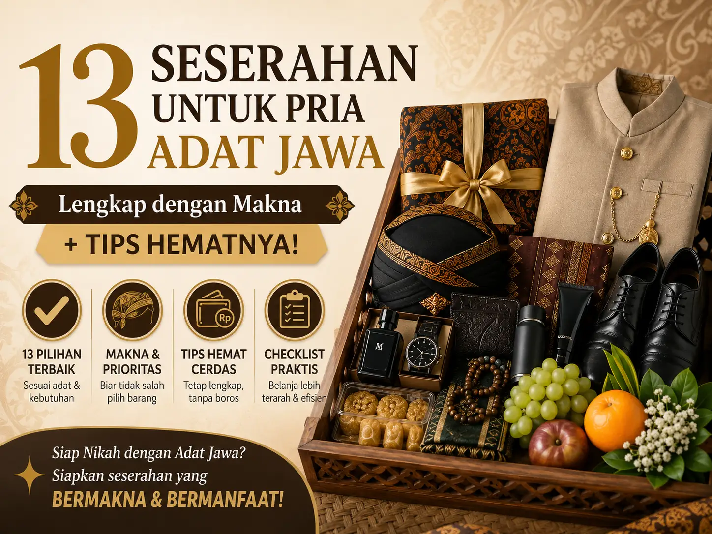 seserahan untuk pria adat jawa